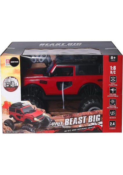 112409 Kumandalı Dev Jeep 1:18 -Gepettoys