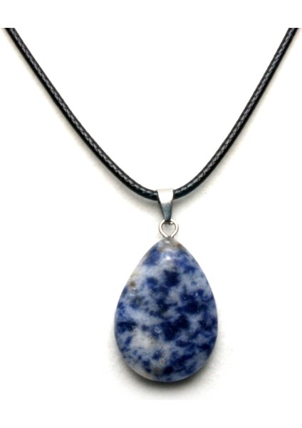 Oval Mavi Kolye