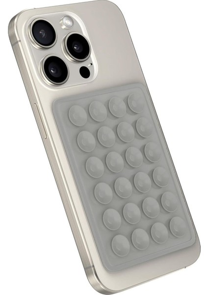 Silikon Vakumlu Telefon Tutucu Araba, Mutfak Tezgahı, Güçlü Vantuzlu Kaymaz Gri fiyatları