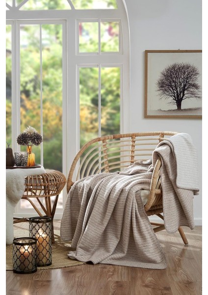 Floretta Dolce Çift Kişilik Pamuklu Battaniye 180X220 cm