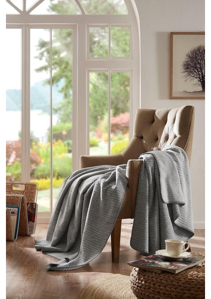 Floretta Dolce Çift Kişilik Pamuklu Battaniye 180X220 cm