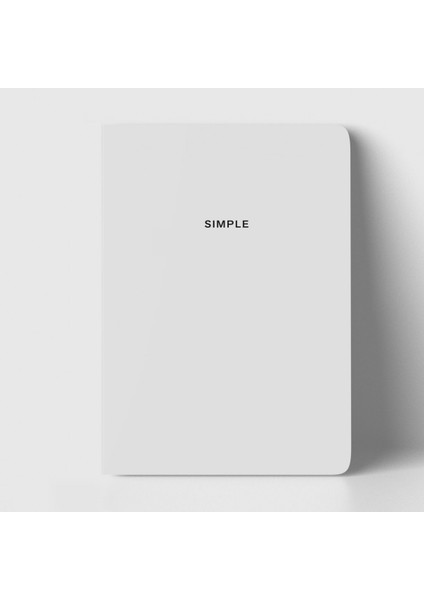 Simple Beyaz Defter Çizgili