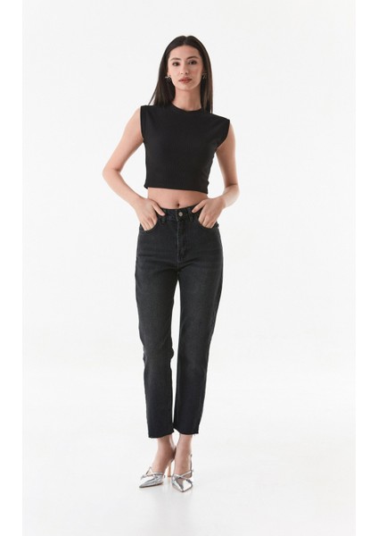 Fitilli Bisiklet Yaka Crop Tişört fırsatları