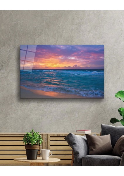 - Gün Batımında Deniz Cam Tablo fiyatları