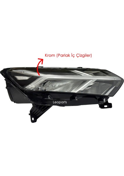 Dacia Sandero Far Lambası Sağ (Ledli - Içi Krom) 2021-2023 260101940R