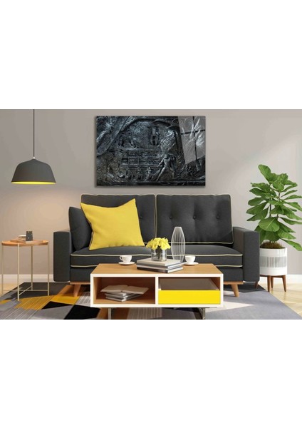 - Fütüristik Şövalye-Savaşçı Cam Tablo fiyatları