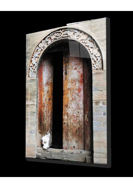 - Oyma Taş Kemerli Ahşap Kapı ve Kedi Cam Tablo fiyatları