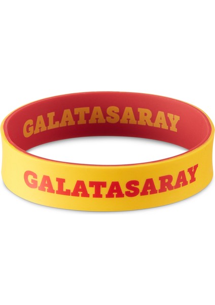 Lisanslı Bileklik Unisex Sarı Kırmızı Renkli Silikon Malzeme ile Tasarlandı fiyatları