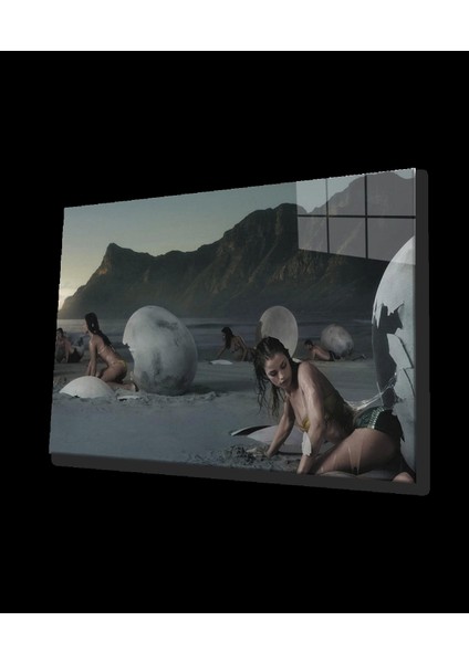 - Kadınlar Oluşum Cam Tablo Women Formation