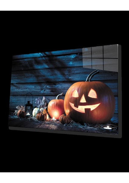 - Balkabağı Lamba Cam Tablo Pumpkin Lamp Table