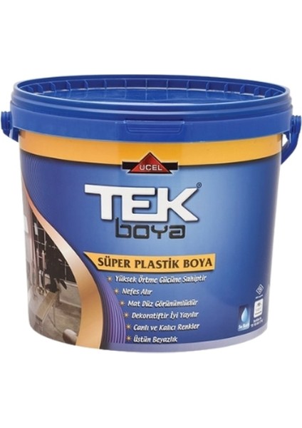 Süper Plastik İç Cephe Boyası 0,75 Lt Siyah