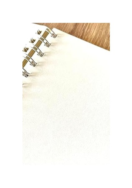 Tanıtım Sert Mukavva Kapaklı Spiralli 80 Yaprak Çizgisiz A5 Defter, Not Defteri, Okul Defteri, 8 Farklı Renk Seçeneği, Ofis Için Ideal, Planlayıcı (Coffee Latte Kapak Rengi)