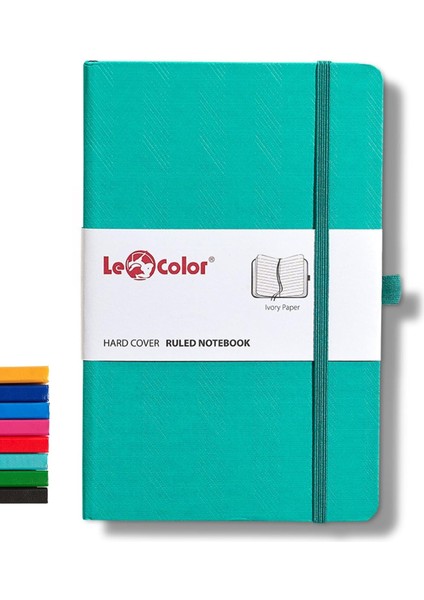 Color Tarihsiz Klasik Defter Rec Note 13X21 Çizgili Yeşil Desenli