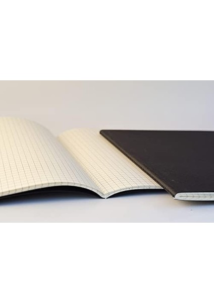 Tanıtım 4 Adet Kareli Terzi Dikişli Defter, A5 Boyutunda, Ofis Için Ideal, Planlayıcı (Siyah Kapak Tasarımı)