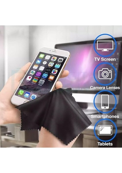 Yüksek Kaliteli Mikrofiber Temizleme Bezi, Ekranlar, Tabletler, Yeni Nesil Araba Içi Ekranı, Bigisayar ve Tv Ekranları Için 30X30 Cm,