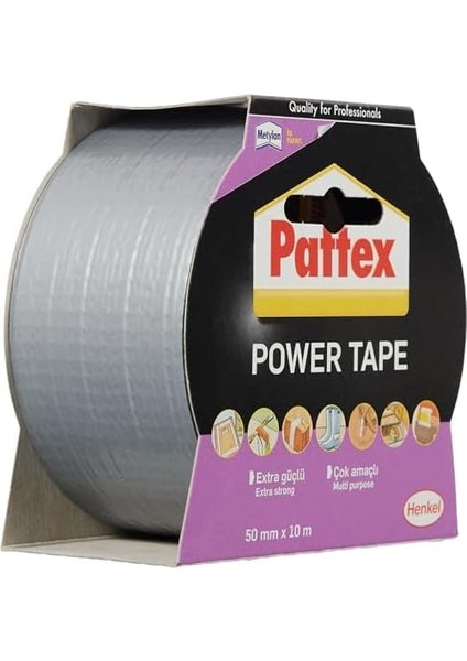 x 10M Renkli 50MM Tape Gri Power Yeni