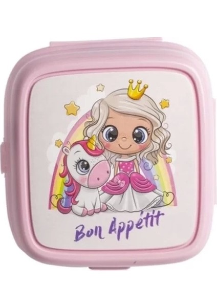 4 Bölmeli Çatallı Beslenme Kabı - Diyet Kabı Karışık Renklerdedir indirimleri