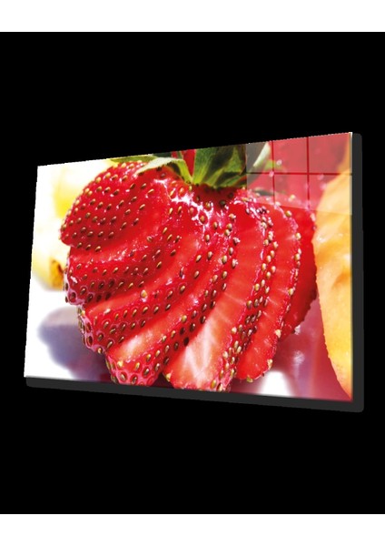 - Çilek Cam Tablo Strawberry