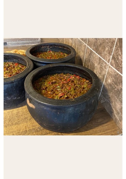 Doğal Toprak Battal Boy Güveç Tencere 20-25 Kişilik 10 Litre 34X15 cm (Kapaksız)