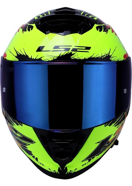 Storm 2 Drop Full Face Motosiklet Kaskı Mavi Camlı
