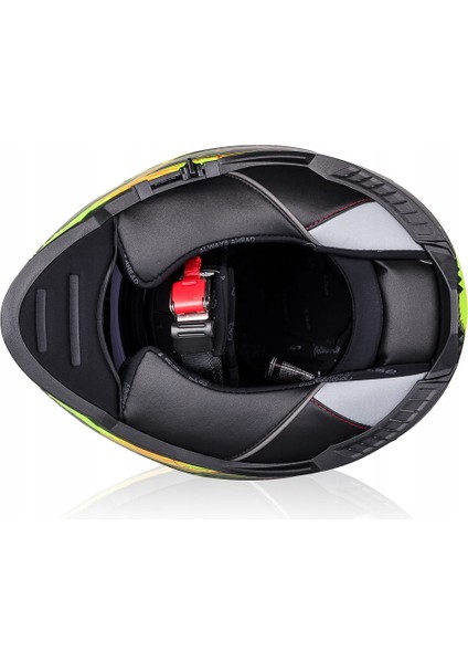 Storm 2 Drop Full Face Motosiklet Kaskı Mavi Camlı
