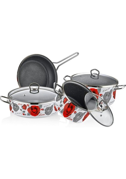 7 Parça Granit Set