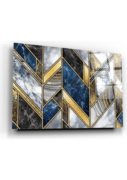 - Mermer Desen Cam Tablo