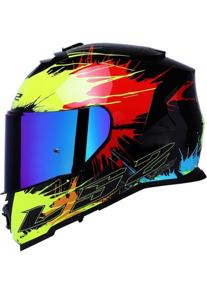 Storm 2 Drop Kapalı Motosiklet Kaskı Gökkuşağı Camlı fiyatları