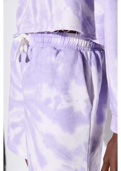 Batik Yıkamalı Cepli Şort