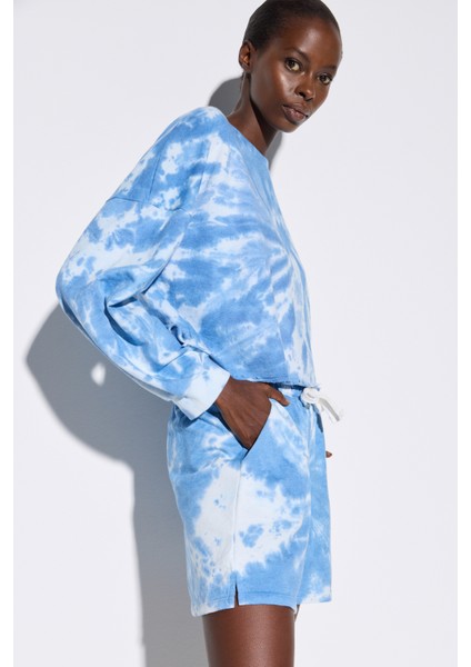 Batik Yıkamalı Cepli Şort