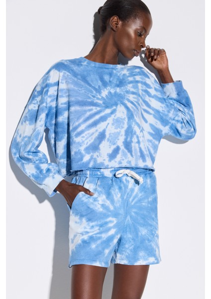 Batik Yıkamalı Cepli Şort