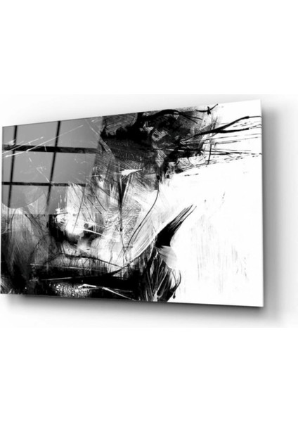 - Kadın Silüeti Cam Tablo