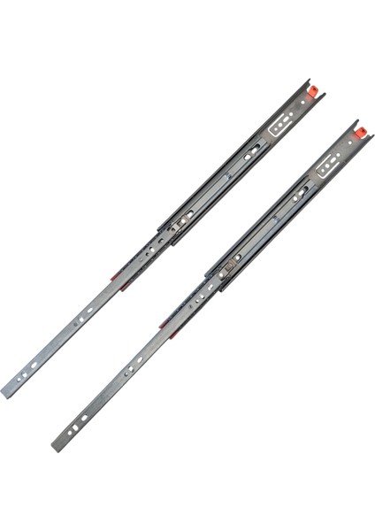 45 cm Teleskopik Bilyalı Kızak Çekmece Rayı -1 Çekmecelik Takım