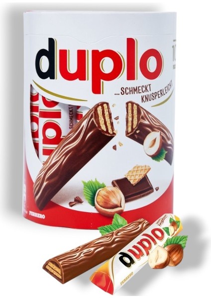Kinder Duplo Chocnut Sütlü Çikolata Kaplı Fındık Kreması Dolgulu 182 gr