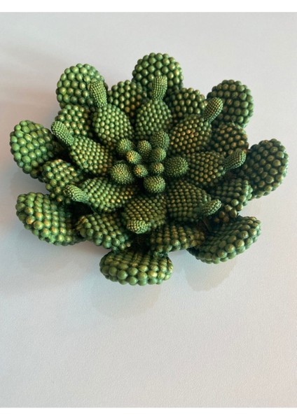 Dekoratif Kuşlu Yaprak Vazo Yeşil-Gold 30 cm Kermanhome1 fiyatları