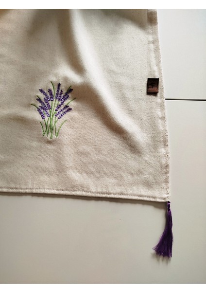 Buldan Ham Keten Püsküllü Otantik Yumuşacık Nakışlı 45X145 cm Runner modelleri