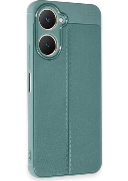 Vivo Y18 Uyumlu Kılıf Deri Görünümlü Kamera Korumalı Karbon Leke Tutmaz Darbe Emici Kapak modelleri