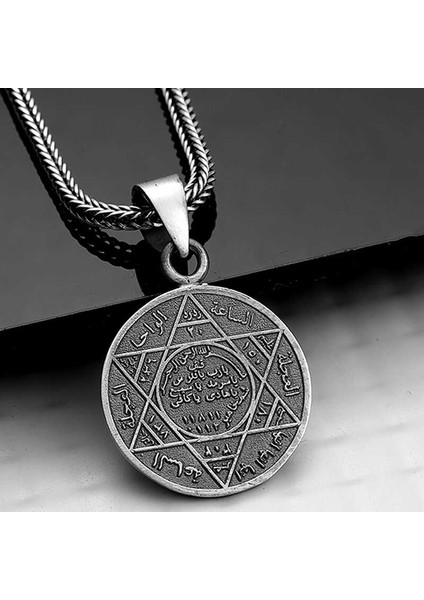 Gümüş Süleyman Mührü Kolye modelleri