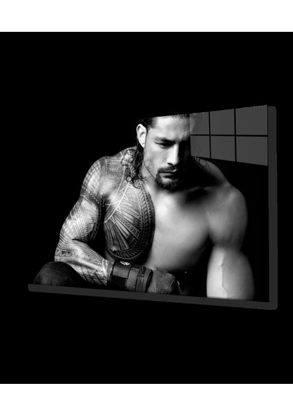 - Siyah Beyaz Insan Fotoğrafları Cam Tablo