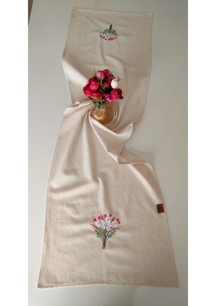 Buldan Ham Keten Otantik Yumuşacık Nakışlı 45X145 cm Runner fiyatları