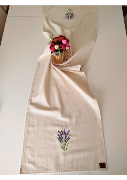 Buldan Ham Keten Otantik Yumuşacık Nakışlı 45X145 cm Runner modelleri