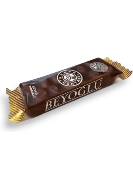 Beyoğlu Sütlü Fındıklı Çikolata 30 gr x 3 Adet