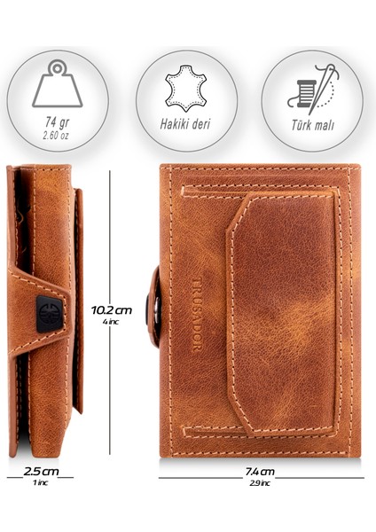 Toscana Taba Bozuk Paralık Cepli Unisex Deri Rfid Korumalı Erkek Kadın Mini Cüzdan Hediye modelleri