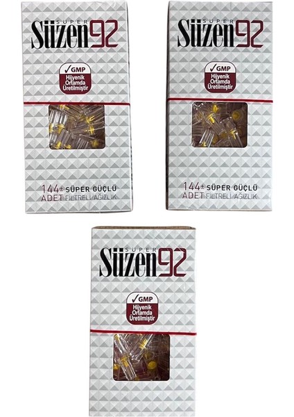 SÜZEN92 Filtre Ağızlık 144'Luk fırsatları
