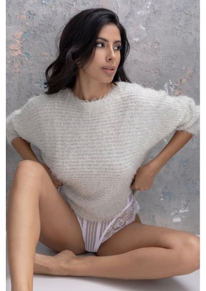 Beyaz Kadın Çizgili Külot VERONICA-K1010 fiyatları