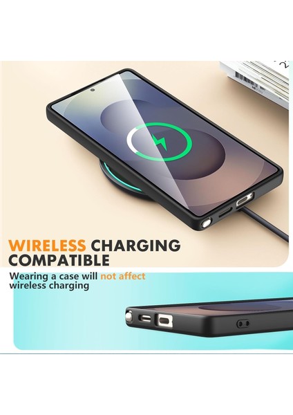 Samsung Galaxy S25 Ultra Kılıf Kamera Korumalı Yumuşak Renkli Silikon + Ekran Koruyucu Nano Cam 2in1 Set