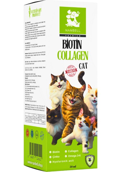 Biotin Collagen For Cat Nanbell - Kediler Için Biotin ve Kolajen Desteği modelleri