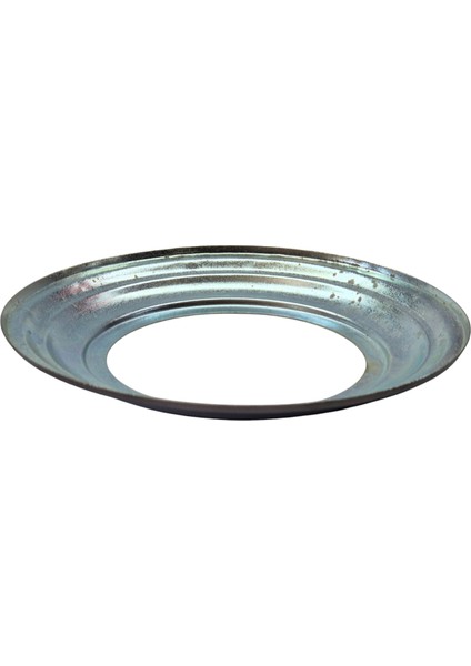 Yuvarlak Galvanizli Gri Soba Boru Aynası Çemberi Halkası Kapağı 13*23CM