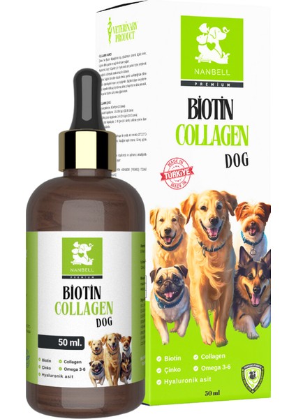 Biotin Collagen For Dog Köpekler Için Biotin ve Kolajen Desteği