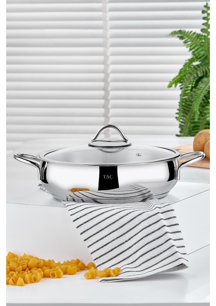 Funda Basık Çelik Tencere 26 cm